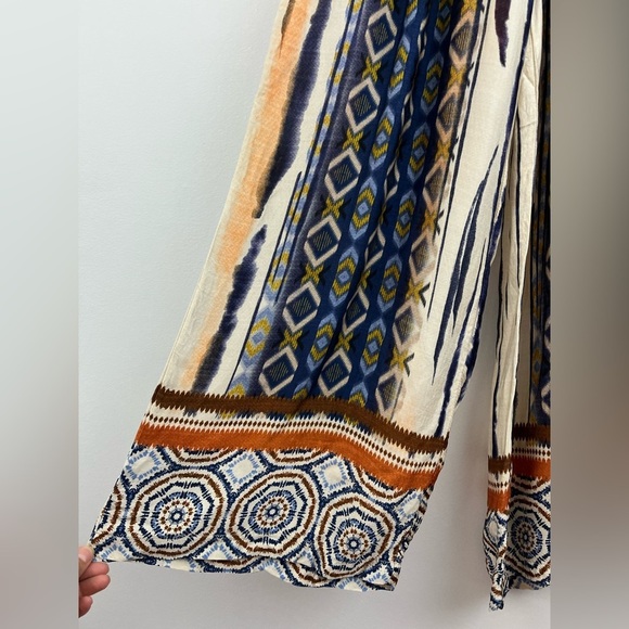 ORANGE AMORE ( Made in Italy) Bohemian Wide-Leg Pants SIze L - Picture 4 of 5